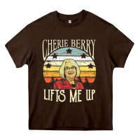 Chocolate Brown cherie berry lifts me up Heavy Core Tee - Craftify
