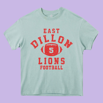 Friday Night Lights East Dillon Lions Football Jersey Heavy Core Tee Designed By Craftify