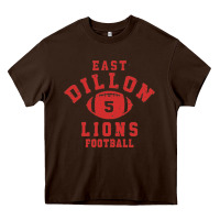 Chocolate Brown Friday Night Lights East Dillon Lions Football Jersey Heavy Core Tee - Craftify