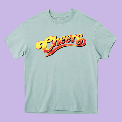 Cheers Tv Show Heavy Core Tee Designed By Craftify