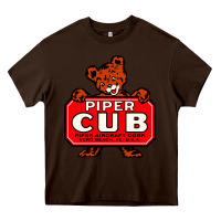 Chocolate Brown #piper aircraft corp Heavy Core Tee - Craftify