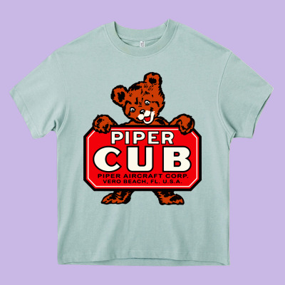 #piper Aircraft Corp Heavy Core Tee Designed By Craftify