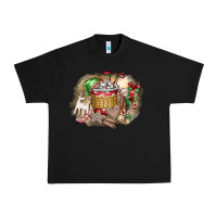 Black Christmas Elf Urban Heavy Tee - CowhideDigitalArt