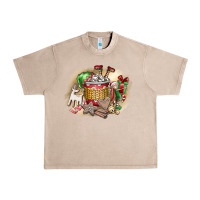 French Oak Christmas Elf Urban Heavy Tee - CowhideDigitalArt