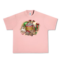 Salmon Christmas Elf Urban Heavy Tee - CowhideDigitalArt