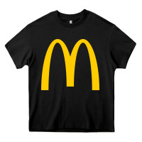 Black mcd onald's golden arches Heavy Core Tee - Craftify