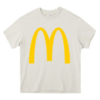 Cream mcd onald's golden arches Heavy Core Tee - Craftify
