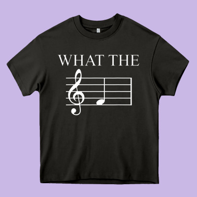 What The F Note Key Music Humor Gift Heavy Core Tee Designed By Craftify