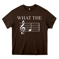 Chocolate Brown what the f note key music humor gift Heavy Core Tee - Craftify
