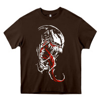 Chocolate Brown venom the movie Heavy Core Tee - Craftify