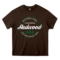 Chocolate Brown womens redwood national park california gifts souvenir ca v neck t shi Heavy Core Tee - Craftify