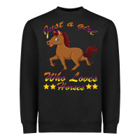 Just A Girl Who Loves Horses Heavyweight Sweatshirt | Teevron