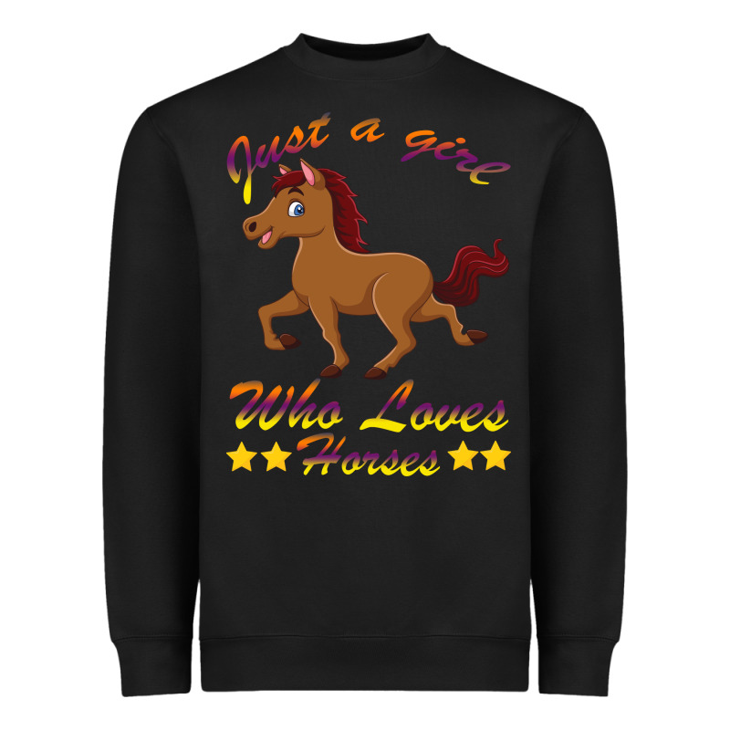 Just A Girl Who Loves Horses Heavyweight Sweatshirt by Bettercallsaul | Teevron