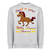 Heather Grey Just a girl who loves horses Heavyweight Sweatshirt - Bettercallsaul