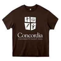 Chocolate Brown Concordia University, St. Paul, apparel Heavy Core Tee - Craftify