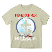 Mossy fisher of men we catch  em he cleans  em matthew 4 19 Heavy Core Tee - Craftify