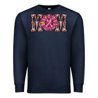 Navy cancer sunflower mom Premium Sweatshirt - RanaPortraitStore