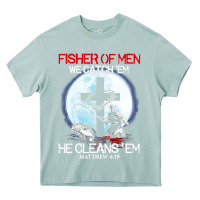 Arona fisher of men we catch  em he cleans  em matthew 4 19 Heavy Core Tee - Craftify