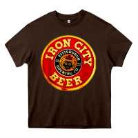 Chocolate Brown #beer irons city Heavy Core Tee - Craftify
