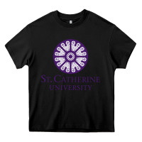 Black ST. CATHERINE UNIVERSITY Heavy Core Tee - Craftify