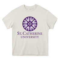 Cream ST. CATHERINE UNIVERSITY Heavy Core Tee - Craftify
