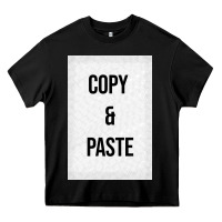 Black Copy Paste Heavy Core Tee - Craftify
