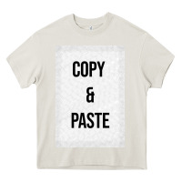 Cream Copy Paste Heavy Core Tee - Craftify