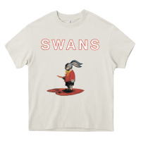 Cream Swans Heavy Core Tee - Craftify