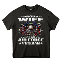 Proud Wife Of An Air Force Veteran Military Vet Spouse Gifts Premium M Heavy Core Tee | Teevron
