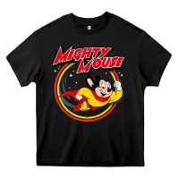 Black the mighty mouse Heavy Core Tee - InspiraDesign