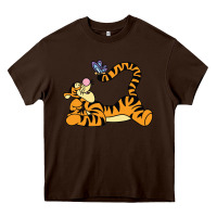 Chocolate Brown tigger Heavy Core Tee - InspiraDesign
