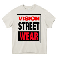Cream VISION STREET WEAR Heavy Core Tee - InspiraDesign