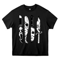 Black knives horror movie friday halloween horror goth evil t shirt Heavy Core Tee - InspiraDesign