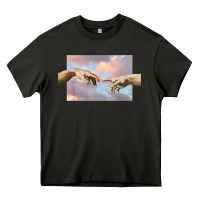 Asphalt creation of adam hands aesthetic t shirt Heavy Core Tee - InspiraDesign