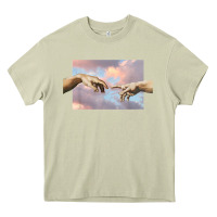 Mossy creation of adam hands aesthetic t shirt Heavy Core Tee - InspiraDesign