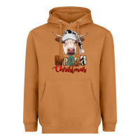 Meerkat merry christmas hereford cow Heavyweight Hoodie - RanaPortraitStore