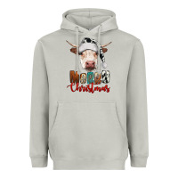 Moon Dust merry christmas hereford cow Heavyweight Hoodie - RanaPortraitStore