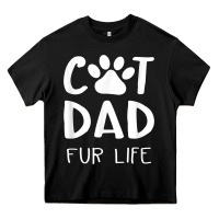 Black funny cat dad fathers day gift shirt fur life cat tee Heavy Core Tee - InspiraDesign