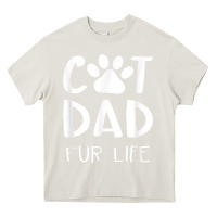 Cream funny cat dad fathers day gift shirt fur life cat tee Heavy Core Tee - InspiraDesign