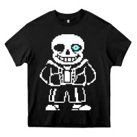 Black undertale sans Heavy Core Tee - InspiraDesign