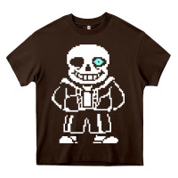 Chocolate Brown undertale sans Heavy Core Tee - InspiraDesign