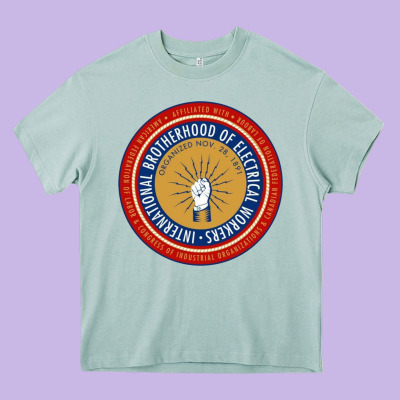 Ibew Electrician Heavy Core Tee Designed By Inspiradesign