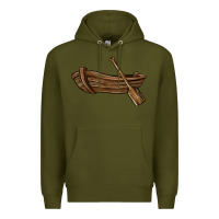 Army Green rowboat Premium Hoodie - BarkalooDesign
