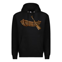 Black rowboat Premium Hoodie - BarkalooDesign