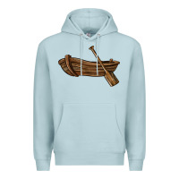 Blue Mist rowboat Premium Hoodie - BarkalooDesign