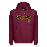 Burgundy rowboat Premium Hoodie - BarkalooDesign