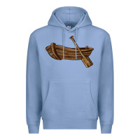 Colony Blue rowboat Premium Hoodie - BarkalooDesign
