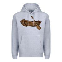Heather Grey rowboat Premium Hoodie - BarkalooDesign