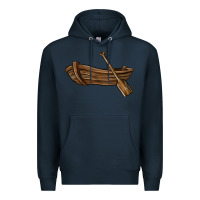 Navy rowboat Premium Hoodie - BarkalooDesign