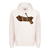 Pale Pink rowboat Premium Hoodie - BarkalooDesign
